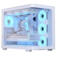 Aerocool P500C PC-Gehäuse, Midi-Tower, ATX, Tempered Glass - weiß