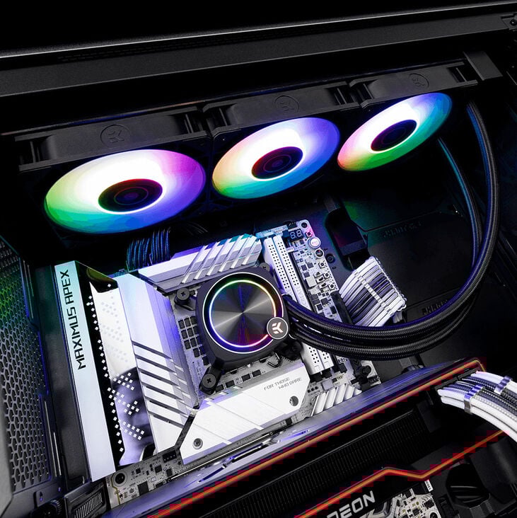 EK Water Blocks EK-Nucleus AIO Replacement Cover - Black Eclypse image number 2