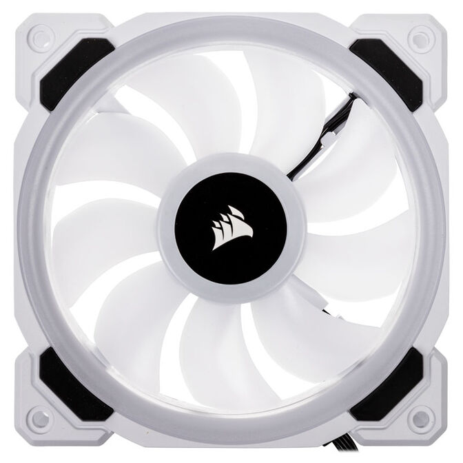 Corsair LL120 RGB Dual Light Loop PWM Fan, 3-Pack including Controller - 120mm white image number 2