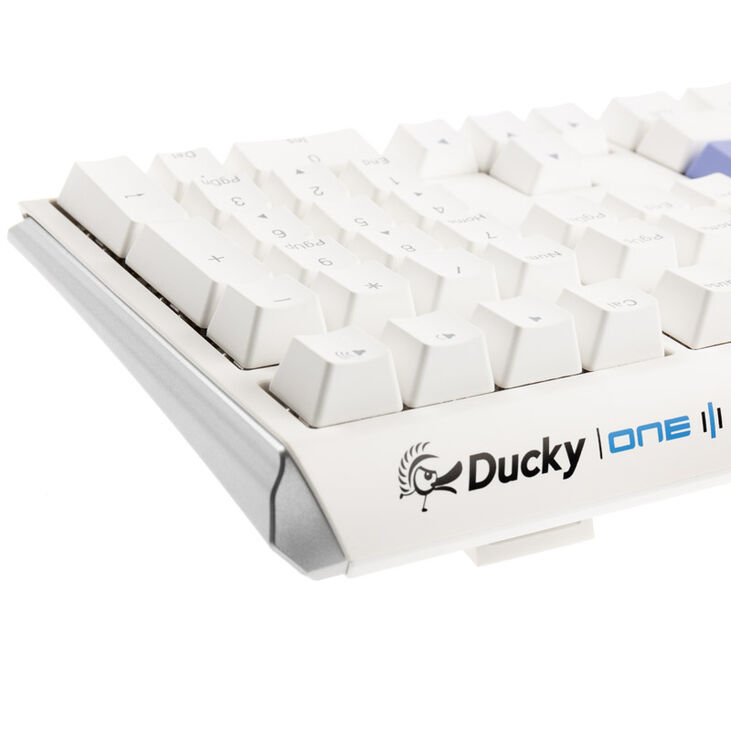 Ducky One 3 Classic Pure White Gaming Keyboard, RGB LED - MX-Silent-Red (US) image number 6