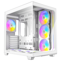 Antec C5 PC case, mid tower, ATX, RGB, tempered glass - white