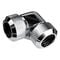 Alphacool Eiszapfen 13mm hard tube screw-in fitting 90 degree L-connector acrylic-brass tubes - chrome