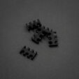 King Mod Service 6-Slot Cable Comb 3mm small - black - set of 5 image number null