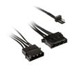 Kolink L&uuml;fter Adapterkabel 3-Pin zu 2x 4-Pin Molex - 245mm, schwarz image number null
