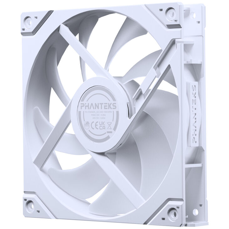 PHANTEKS M25 Gen2 PWM D-RGB Lüfter 3er-Pack - Reverse Blade, 140mm, weiß image number 3