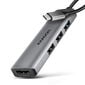 AXAGON HMC-H3A USB Hub, 3x USB-A, 1x HDMI 1.4b – silver
