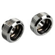Bitspower Touchaqua Adapter Anschluss G1/4 Zoll AG auf 16mm AD Hardtube - 2er Pack, silber image number null