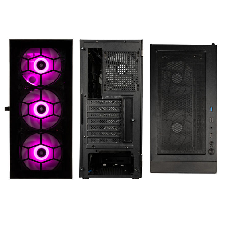 Kolink Observatory HF Glass ARGB Midi-Tower - schwarz image number 3