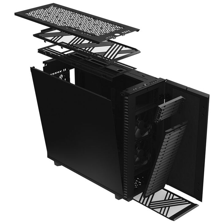 Fractal Design Define 7 XL Black Big-Tower - gedämmt, schwarz image number 1