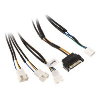 Akasa Flexa FP3S PWM Verteiler-Kabel (3 Lüfter) - gesleevt, 30cm