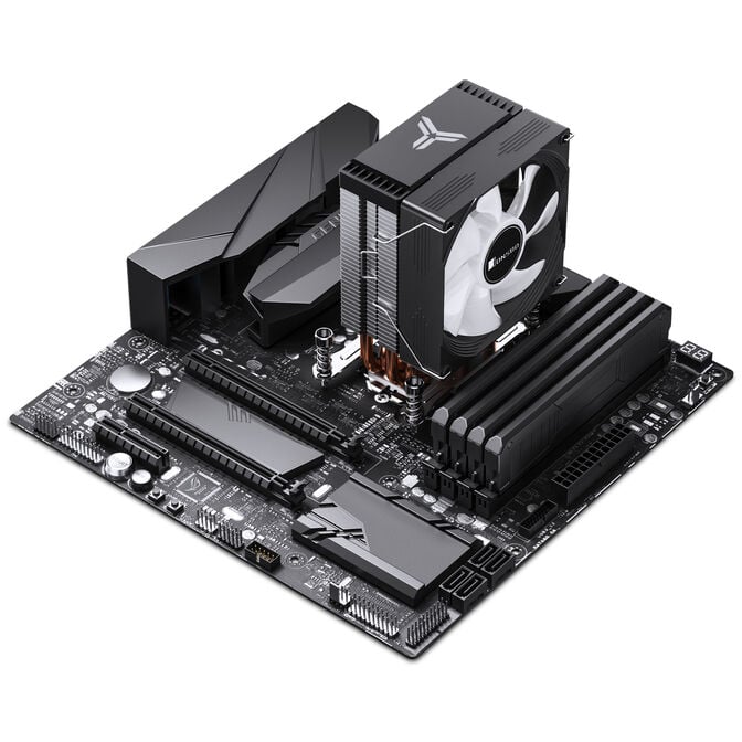 Jonsbo CR-1300 EVO CPU-K&uuml;hler, 90 mm - schwarz, RGB image number 11