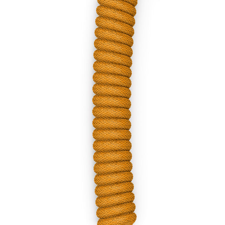 Glorious Coiled Cable Glorious Gold, USB-C auf USB-A Spiralkabel - 1,37m, gold image number 4