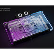Alphacool Core Geforce RTX 5090 Gamerock / Phantom GPU Water Cooling, ARGB, with Backplate - Acrylic image number null