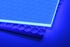 Acrylglas GS transparent, blau fluoreszierend in 400x400mm image number null