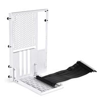Lian Li O11DMINI-1W-4 Mini Riser Card + PCI-Slot-Blende - PCIe 4.0, 200mm, wei&szlig;
