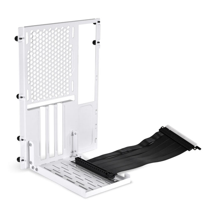 Lian Li O11DMINI-1W-4 Mini Riser Card + PCI slot bracket - PCIe 4.0, 200mm, white image number 0