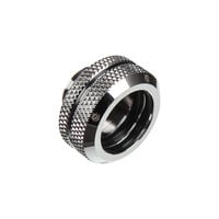 Bitspower Multi-Link Adapter Connection straight G1/4 inch female thread to 16mm OD hard tube - shiny silver