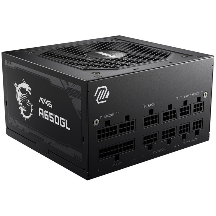MSI MAG A650GL  Netzteil, 80 PLUS Gold, vollmodular, ATX 3.0 - 650 Watt image number 4