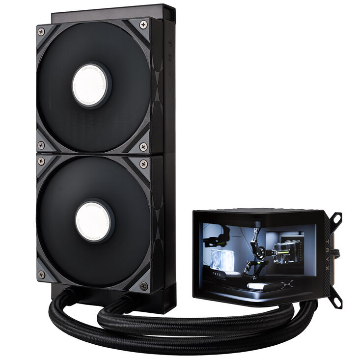 TRYX PANORAMA 240 Komplett-Wasserkühlung, 3D-AMOLED-Display - 240mm, schwarz image number 2