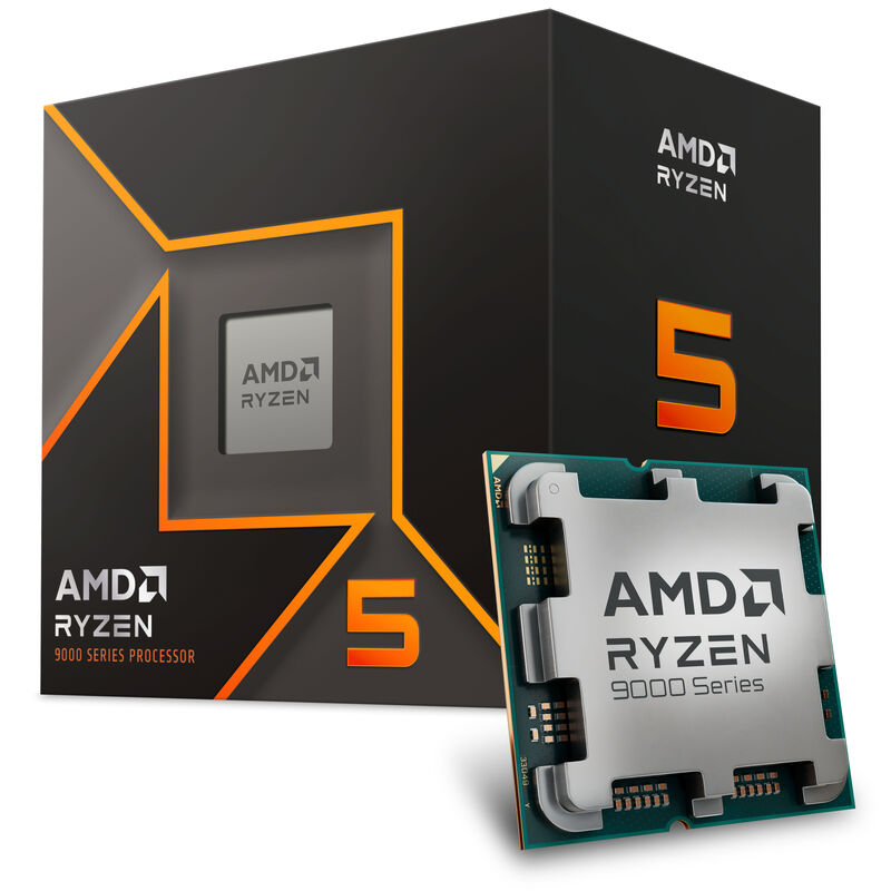 AMD Ryzen 5 9600 CPU, 6 Kerne, 5,2 GHz, AM5 (Zen 5) - boxed, mit Kühler