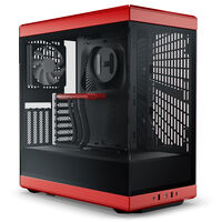 Hyte Y40 Midi Tower, Tempered Glass - schwarz /rot