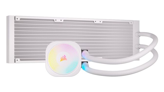 Corsair iCUE LINK Titan 360 RX RGB Komplett-Wasserk&uuml;hlung - 360 mm, wei&szlig; image number 1