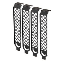 SilverStone SST-Aeroslots-2B - PCI Slotblenden, 4 Stück - schwarz
