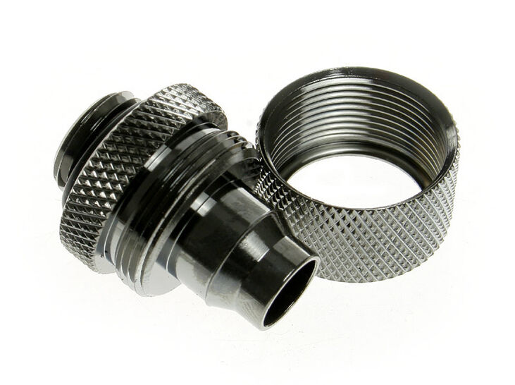 Bitspower Anschluss gerade G1/4 Zoll AG auf 16/10mm - schwarz glänzend image number 2