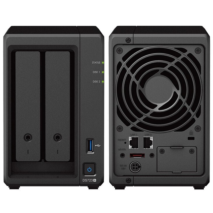 Synology DiskStation DS723+ NAS Server - 2GB RAM, 2x Gb LAN - 2-Bay image number 2