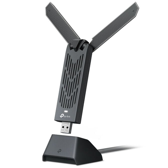 TP-Link Archer TBE400UH WLAN-Adapter, Wi-Fi 7 BE6500, USB 3.0, Tri-Band - schwarz image number 1