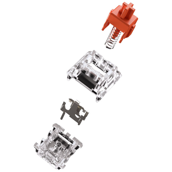 Glorious Fox Switches, Mechanical, 3-Pin, Linear, MX-Stem, 45g - 110 Pieces image number 6