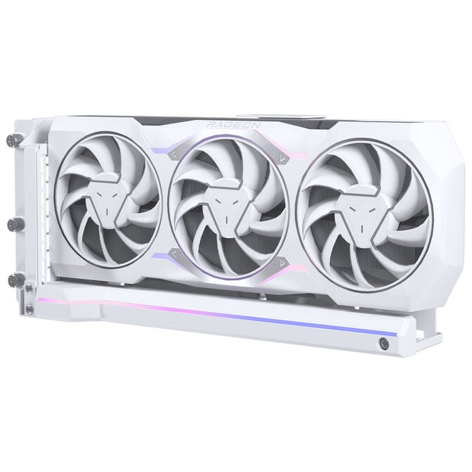 Phanteks Premium PCIe Gen 5 Vertical GPU Bracket, DRGB, with PCIe 5.0 Riser Cable - 220mm, white image number 3