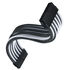 SilverStone ATX 24-Pin-Kabel, 300mm - Schwarz/Weiß image number null