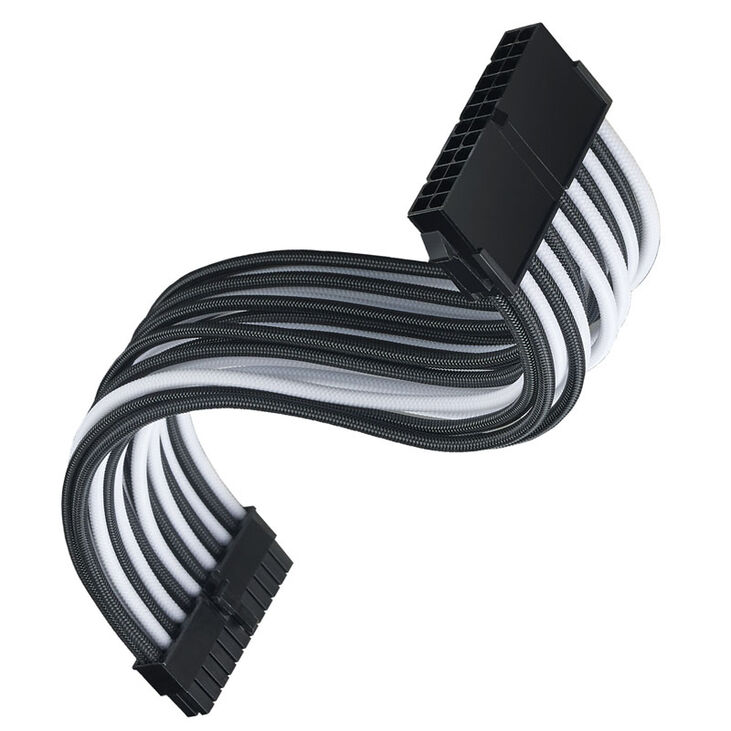 SilverStone ATX 24-Pin-Kabel, 300mm - Schwarz/Weiß image number 1