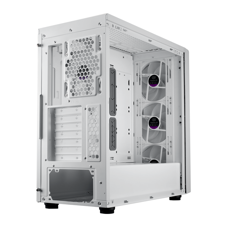 Cooler Master MasterBox 600 ARGB PC-Gehäuse, Midi-Tower, E-ATX, RGB, Tempered Glass - weiß image number 7