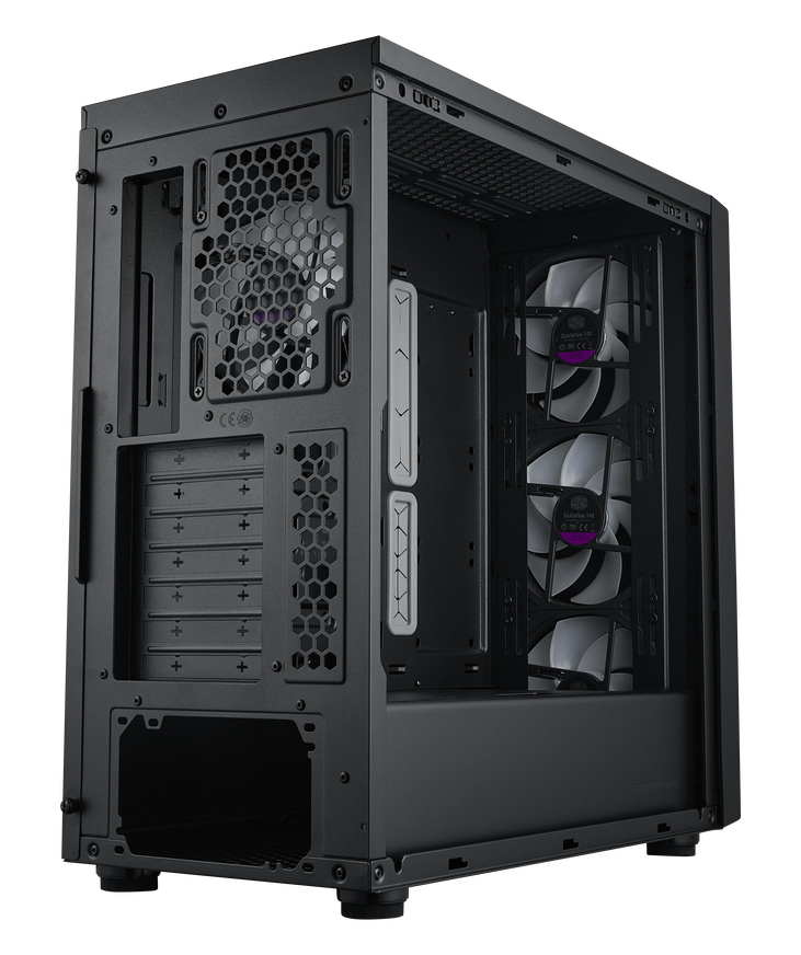 Cooler Master MasterBox 600 ARGB PC-Gehäuse, Midi-Tower, E-ATX, RGB, Tempered Glass - schwarz image number 7