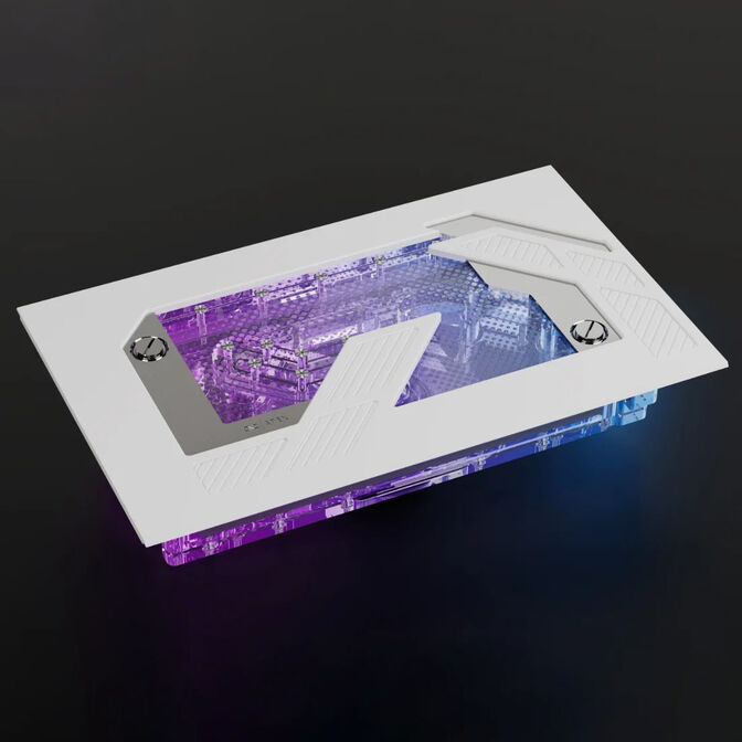 Alphacool Apex Distroplate for Dark Base Pro 901, with Apex Pump, RGB - white image number 2