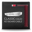 CableMod Classic Coiled Keyboard Cable USB-C to USB Type A, Republic Red - 150cm image number null