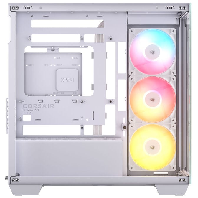 Corsair 2800X RS-R ARGB PC-Geh&auml;use, Mini-Geh&auml;use, mATX, Tempered Glass - inklusive 3x 120-mm-L&uuml;fter, wei&szlig; image number 5