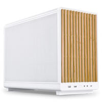 Lian Li DAN Cases A3-mATX Wood Edition PC-Gehäuse, Micro-ATX - Buche, weiß