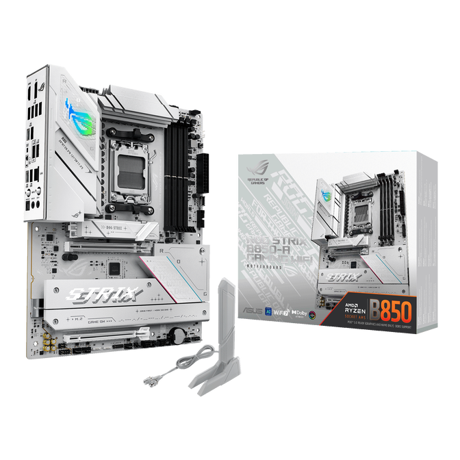 ASUS ROG STRIX B850-A Gaming WiFi Motherboard, Socket AM5, AMD B850, ATX, DDR5 image number 0