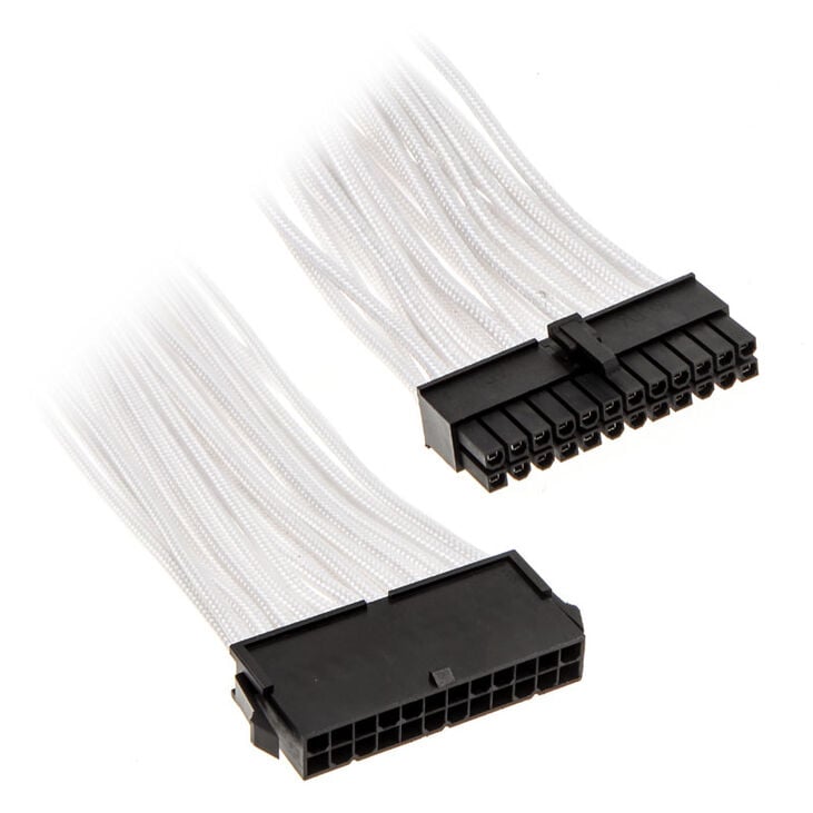 PHANTEKS 24-Pin ATX Extension 50cm - sleeved white image number 0