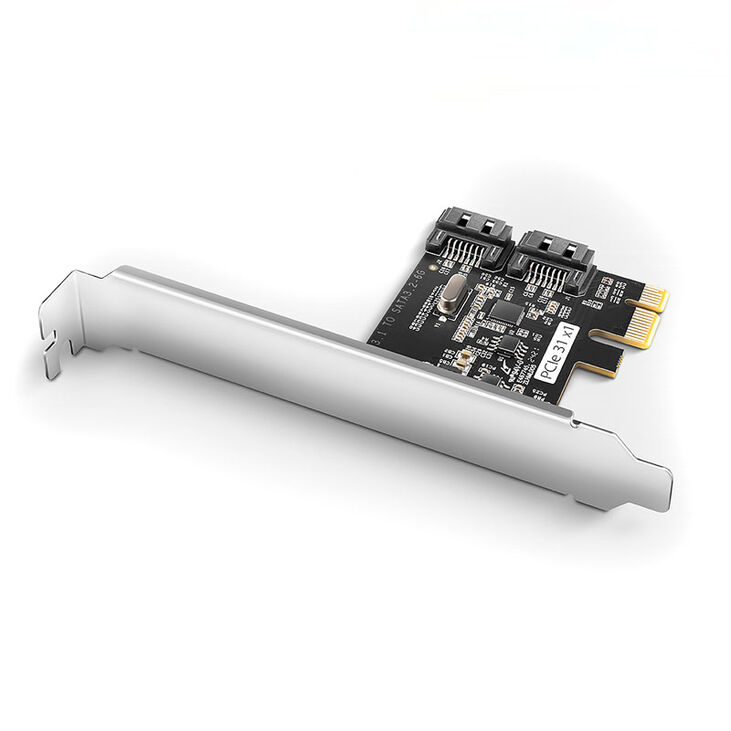 AXAGON PCES-SJ2 PCIe Controller 2x internal SATA 6G port, JMB582 + LP image number 2