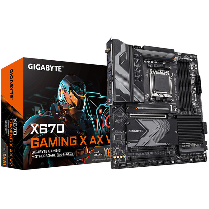 GIGABYTE X670 Gaming X AX V2 motherboard, Socket AM5, AMD X670, ATX, DDR5 image number 0