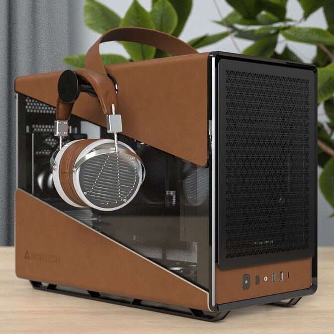 Montech HERITAGE PRO PC-Geh&auml;use, Midi-Tower, Micro-ATX, Tempered Glass - schwarz image number 7