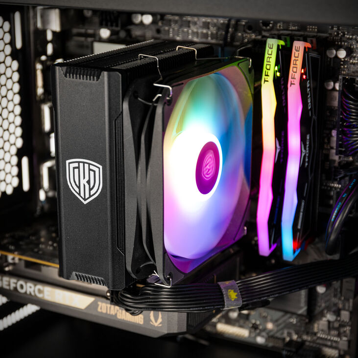 Gaming-PC Initium, Intel Core i5-14400F, Nvidia RTX 5060 - Fertig PC image number 4