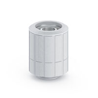 Bitspower Artemis Anschluss gerade G1/4 Zoll AG auf 16/10mm, drehbar - Sandblast silber