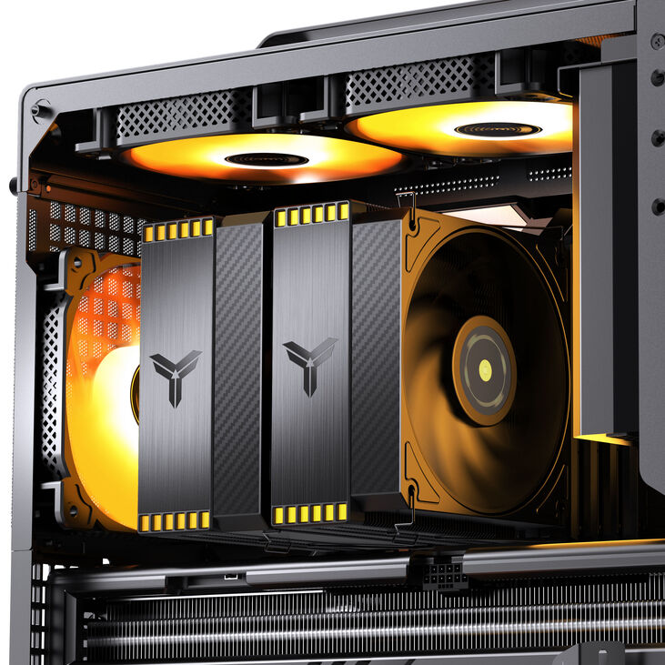 Jonsbo HX6280 CPU cooler, PWM, RGB - 130mm, black image number 12