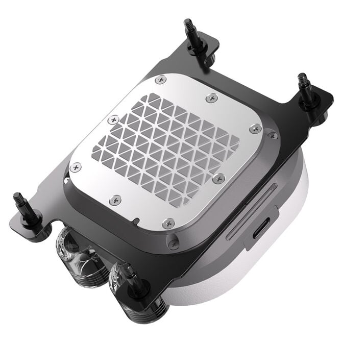 Corsair Hydro X Series XC7 RGB Elite LCD CPU Wasserblock LGA 1700, AM4 / AM5 - wei&szlig; image number 2