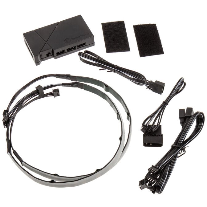SilverStone SST-LSB01 RGB-LED-Hub + 2x LED-Streifen - schwarz image number 6